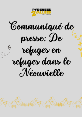 visuel CP de refuges en refuges dans le néouvielle.