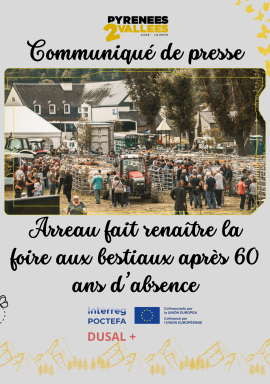 cp Arreau fait renaître la foire aux bestiaux après 60 ans d’absence