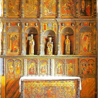 Retable église Saint-Laurent de Jézeau chemin de Compostelle
