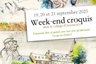 Affiche Week-end croquis à Arreau Affiche Week-end croquis à Arreau