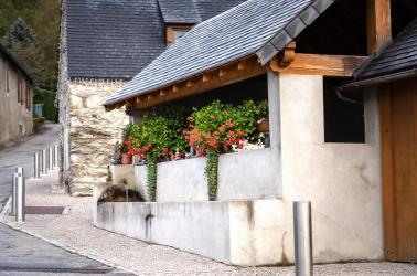 Lavoir et moulin à Vignec