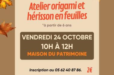 Atelier origamis - 1