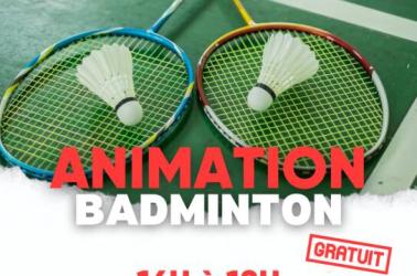 Animations sportives - BADMINTON Animations sportives - BADMINTON