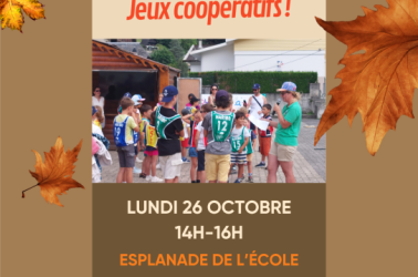 Affiches automnes Saint-Lary 2026 - jeux coopératifs 26 octobre