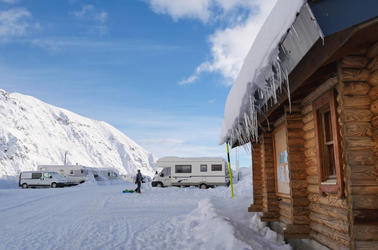 Aire camping car Piau hiver Aire camping car Piau hiver
